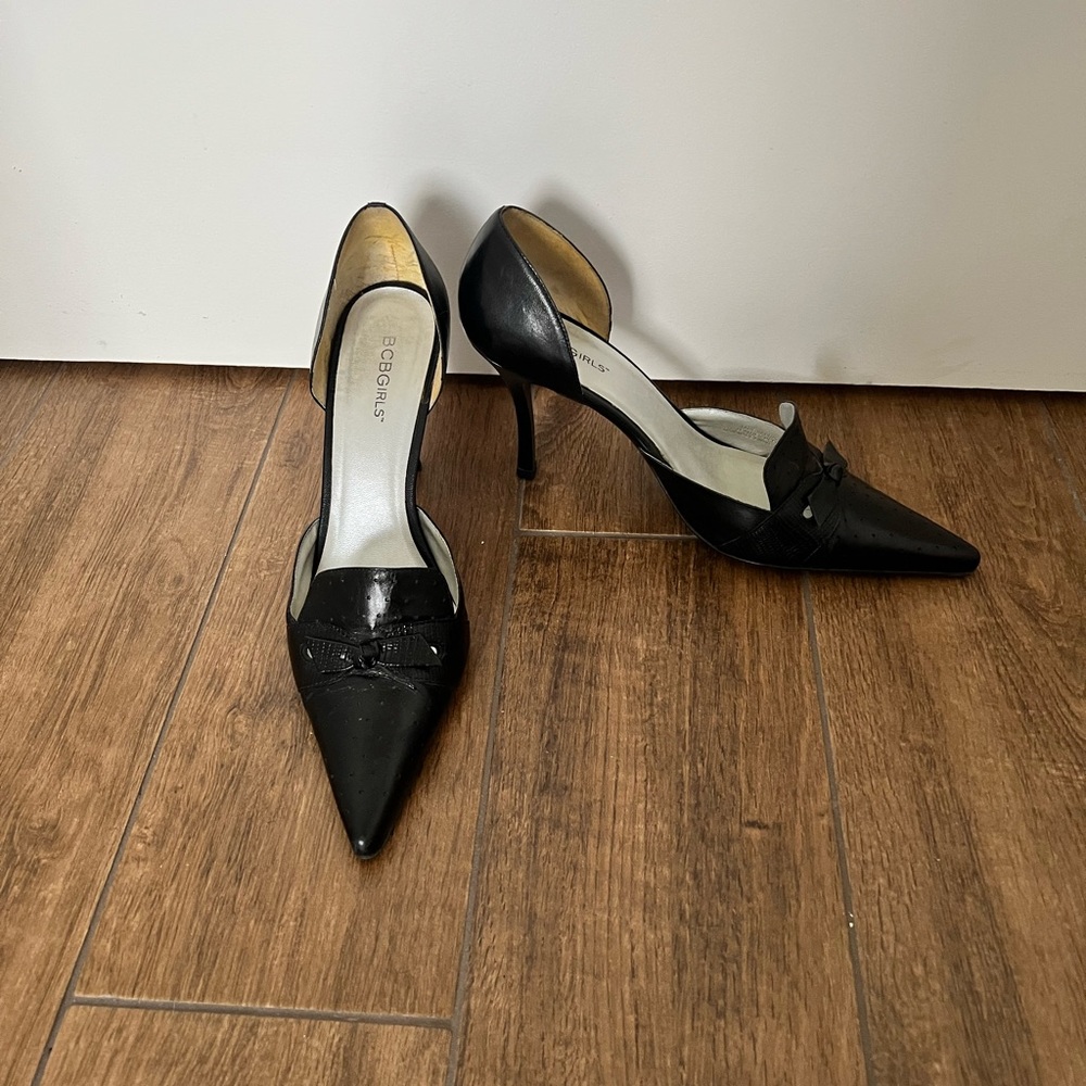 Leather black heels from BCBGIRLS